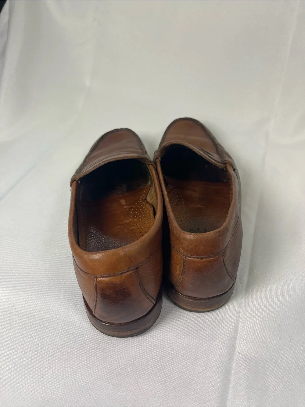 Bass Men's 9.5 Chapman Brown Leather Penny Loafers